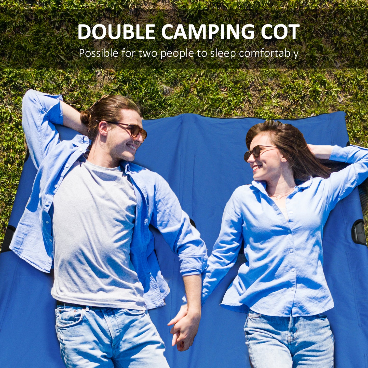 2 Person Folding Camping Cot for Adults