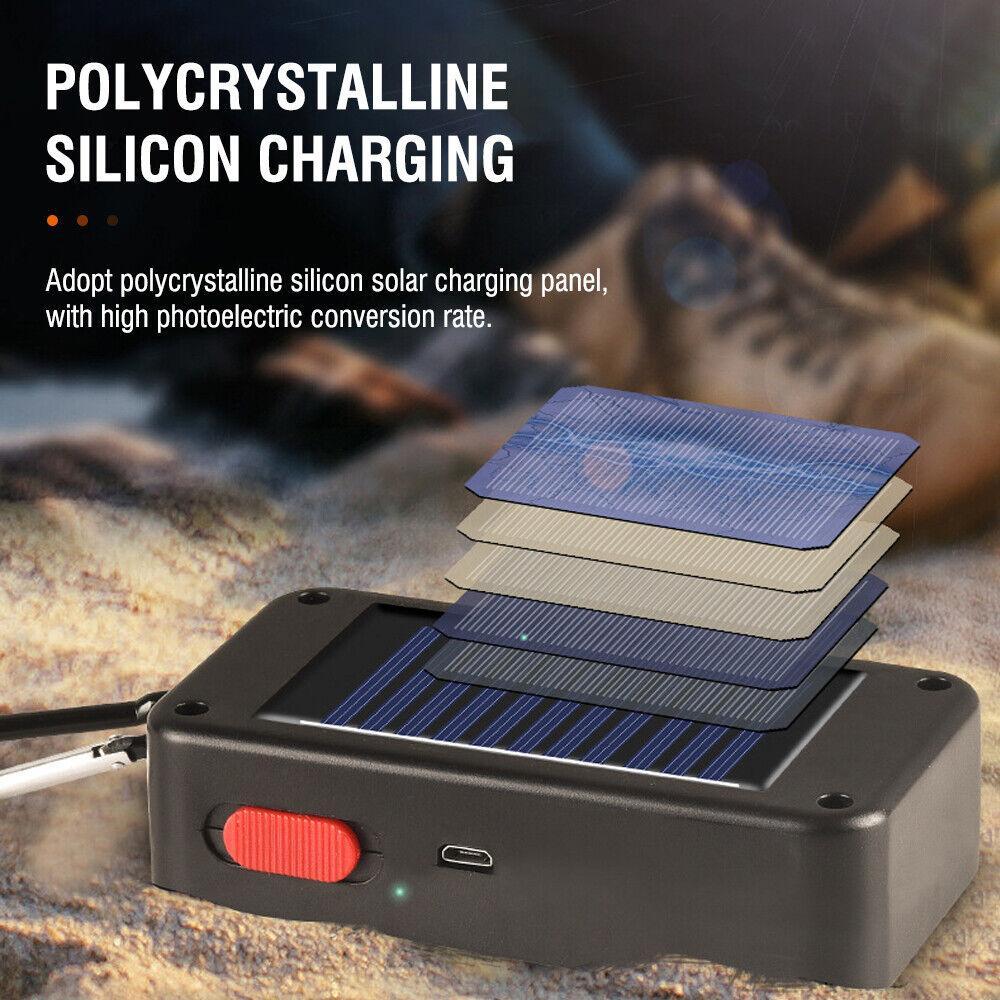 Solar Portable Camping Lantern, Tent Lantern, Rechargeable Hiking Lantern