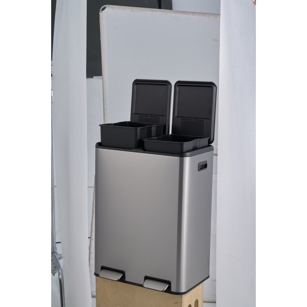 SSTC602-60L-S, Stainless Steel Kitchen Trash Can, 60L