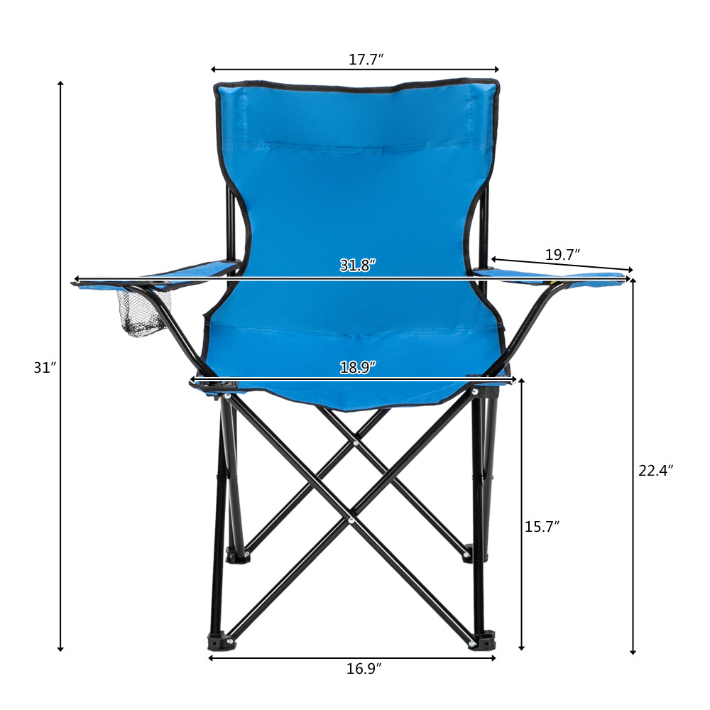 32 X19x31in Blue Camping Chair