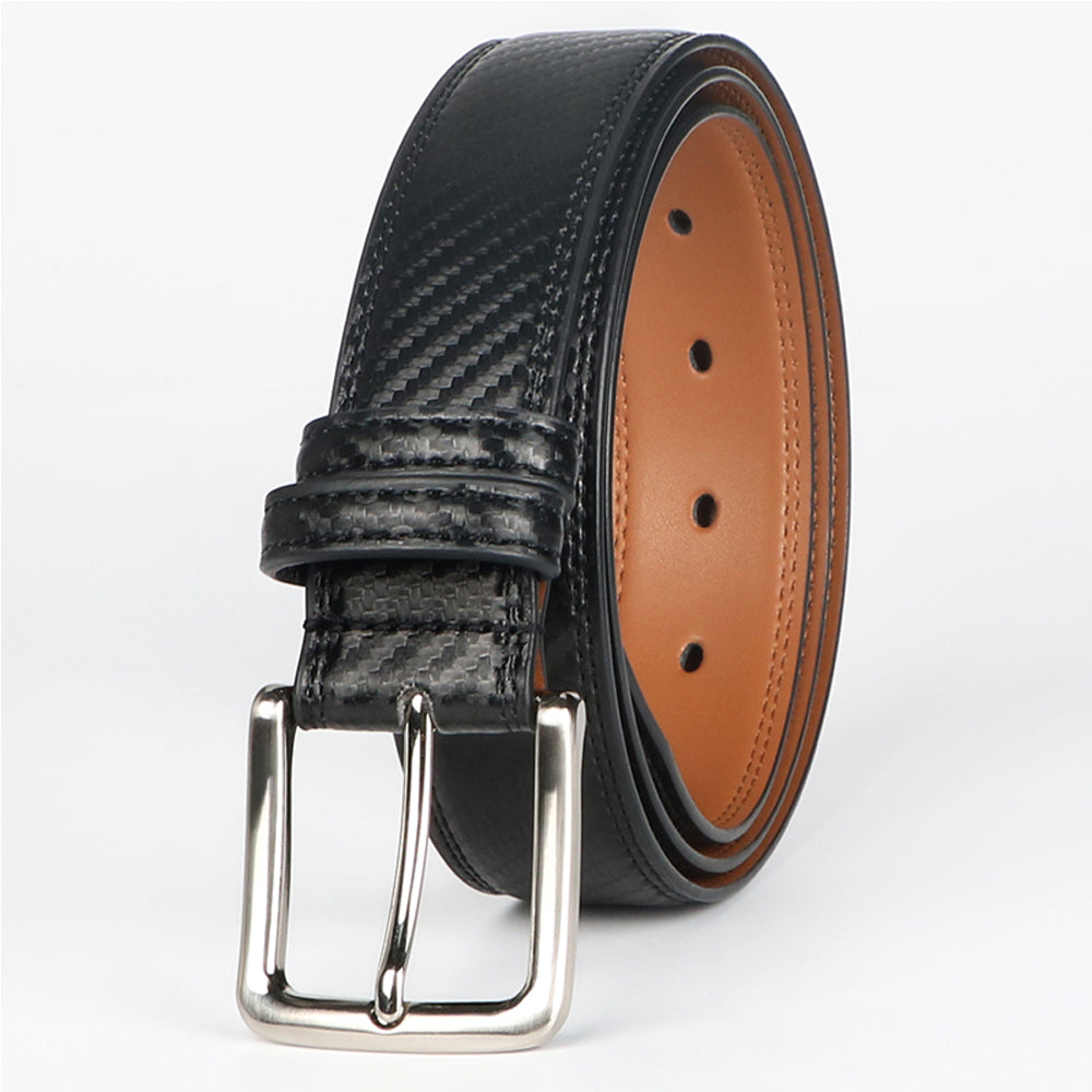 Genuine Business Leather Belt For Men Or BOY Swivel Pin Buckle Casual Versatile Belt