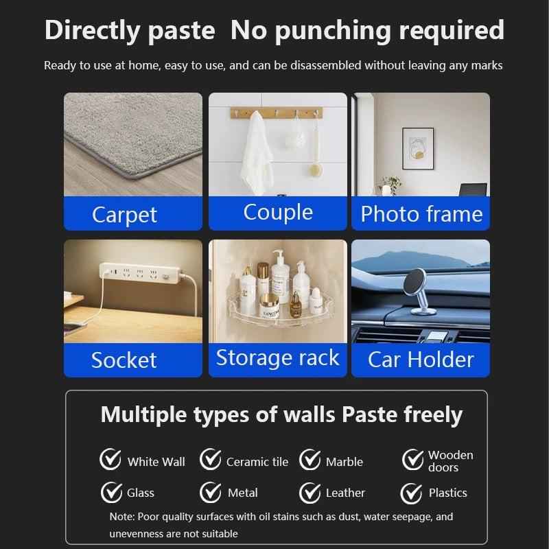 Nano Double Sided Transparent Tape Reusable Waterproof Tape For Cleaning Kitchen And Bathroom Supplies Tape