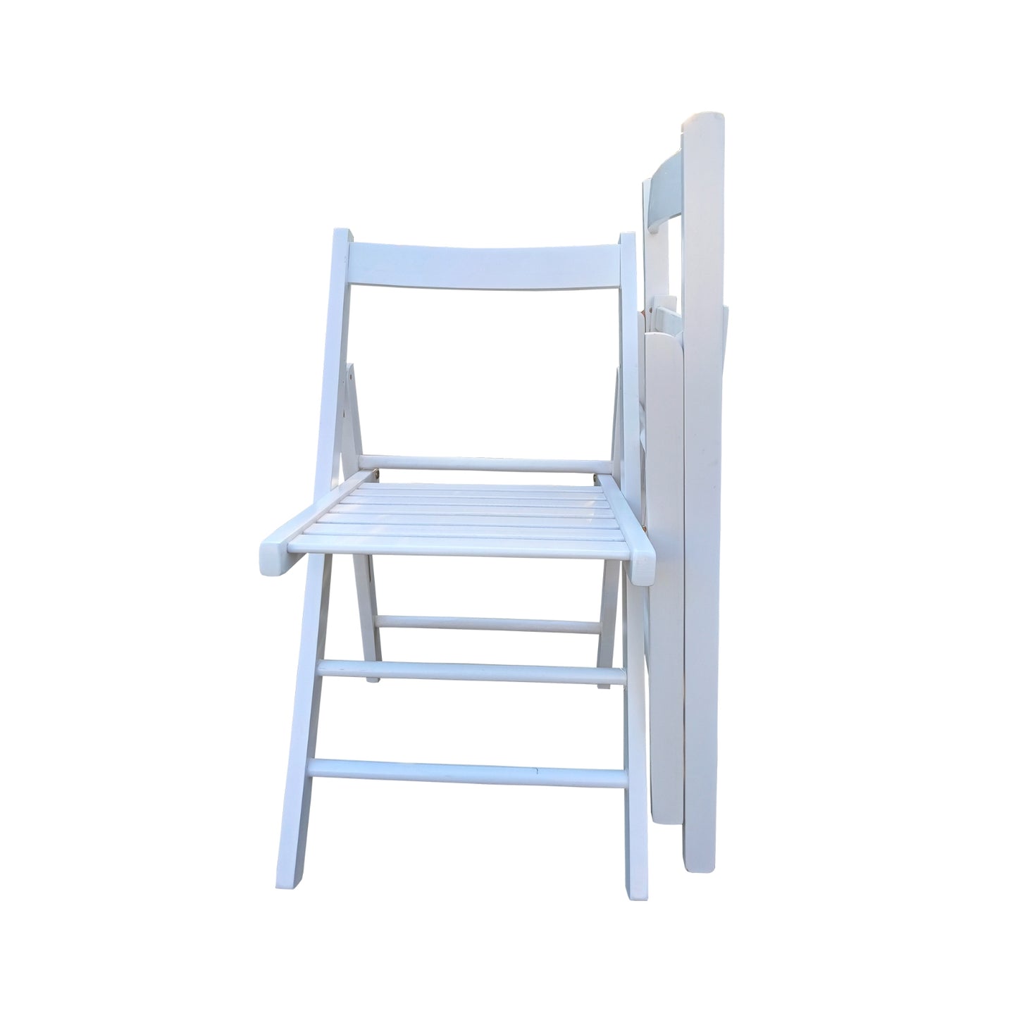 FOLDING CHAIR-2 S, FOLDABLE STYLE -WHITE