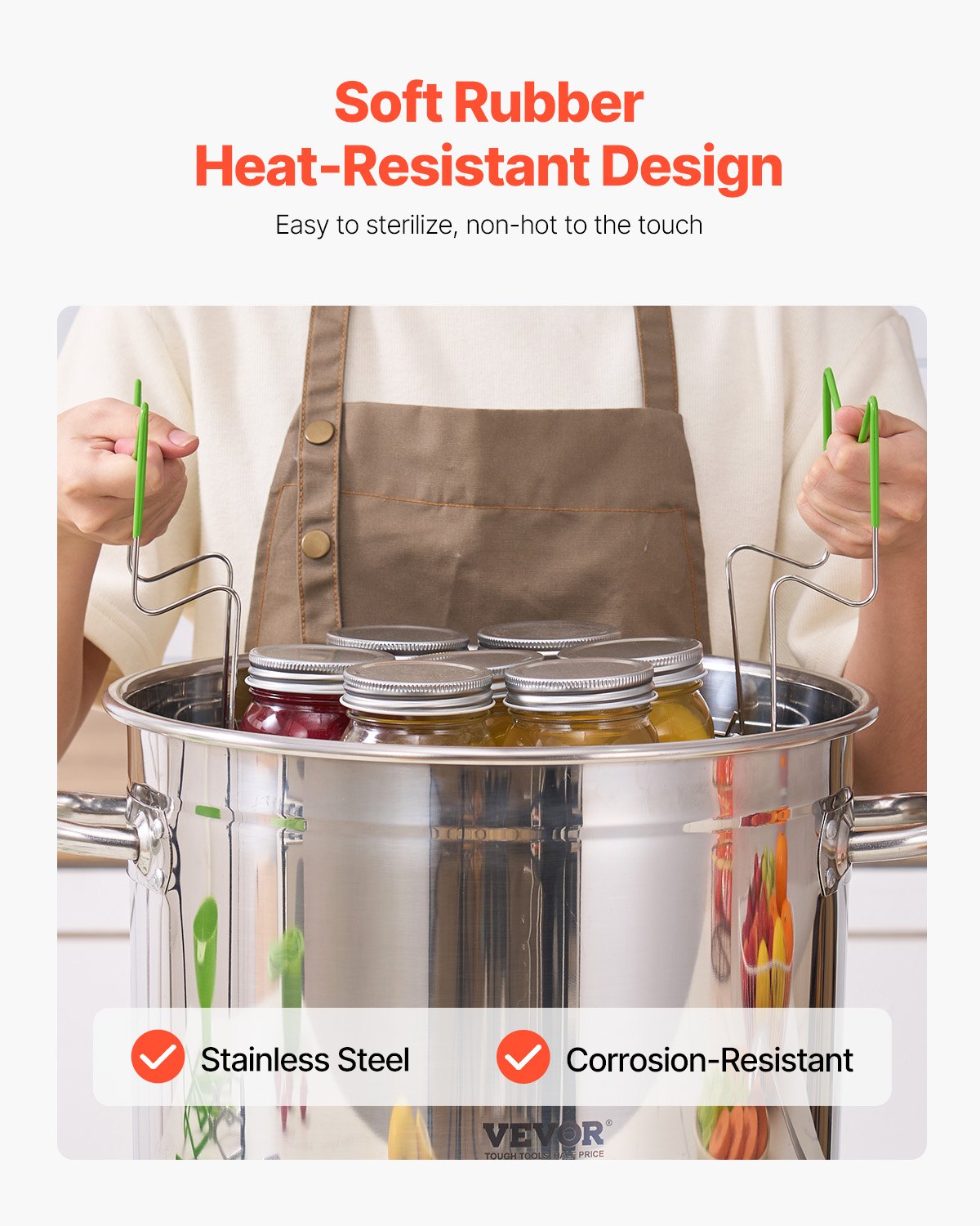 Canning Supplies Starter Kit 11 Pieces Stainless Steel Water Bath Cannner