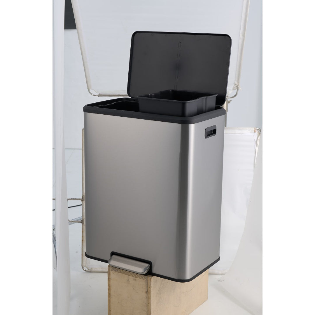 SSTC601-60L-S, Stainless Steel Kitchen Trash Can, 60L