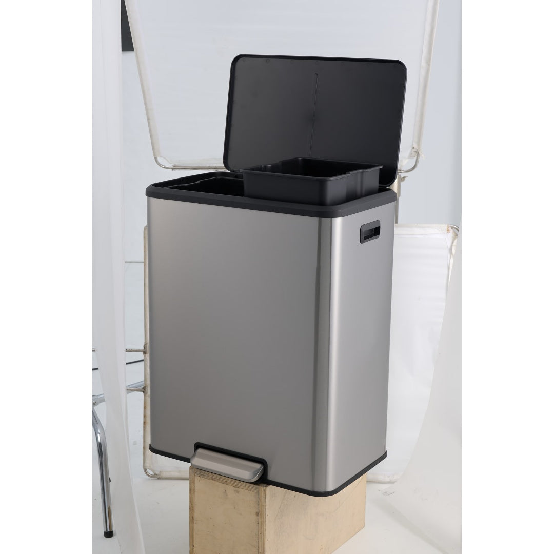 SSTC601-60L-S, Stainless Steel Kitchen Trash Can, 60L