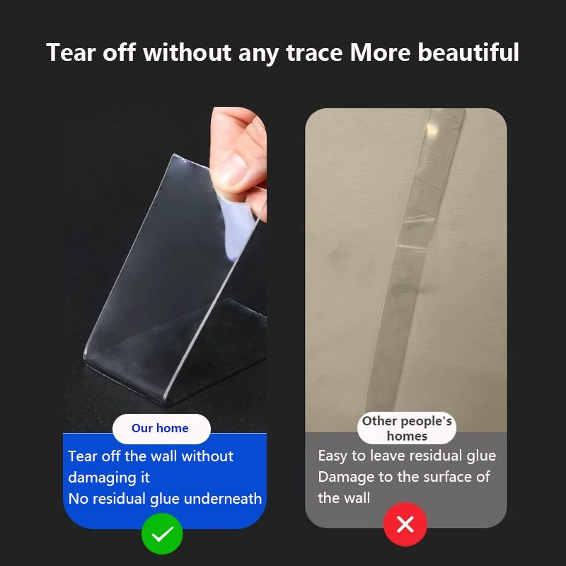 Nano Double Sided Transparent Tape Reusable Waterproof Tape For Cleaning Kitchen And Bathroom Supplies Tape