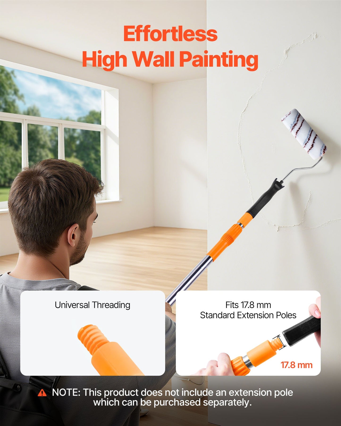 4 Inch Paint Roller Frame Paint Handles 12 Pack Mini Painting Supplies Black