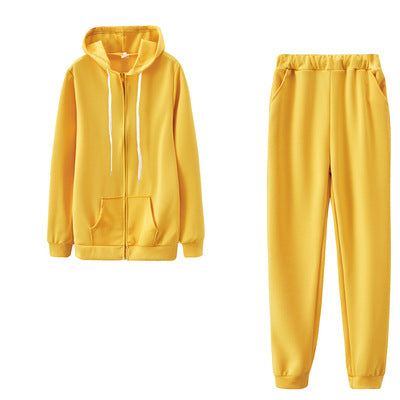 Women's Clothing Solid Color Hoodie Suit Sports