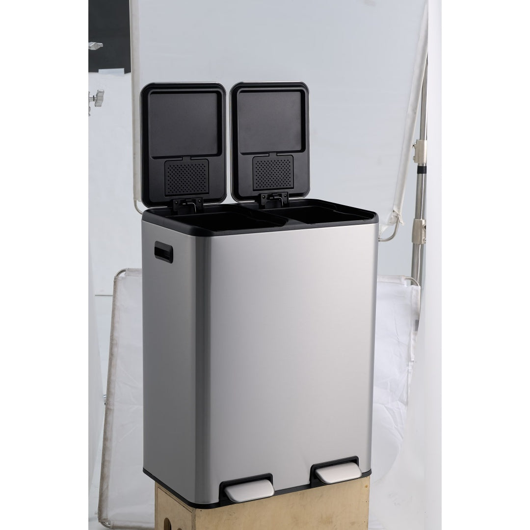 SSTC602-60L-S, Stainless Steel Kitchen Trash Can, 60L