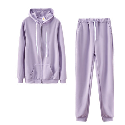 Women's Clothing Solid Color Hoodie Suit Sports